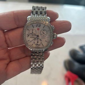 Michele Lilou Diamond MOP Dial Stainless Steel Ladies 34mm Watch